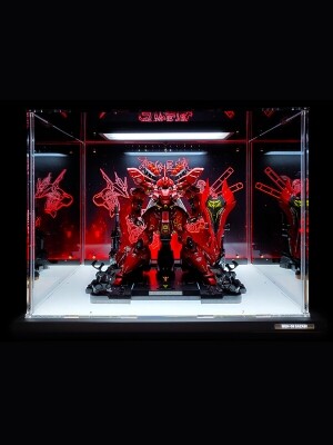 (건담홀릭) 해체장기 메탈스트럭쳐 사자비 투명 아크릴 LED 조명 장식장(확장형)