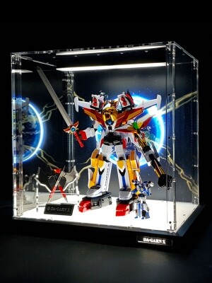 전설의 용자 다간 THE합체 다간X 투명 아크릴 LED 조명 장식장